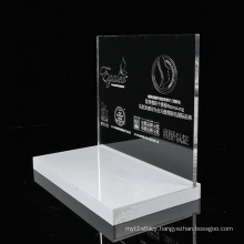 White Acrylic Makeup Display Stand, Skin Care Display Promotion Contertop